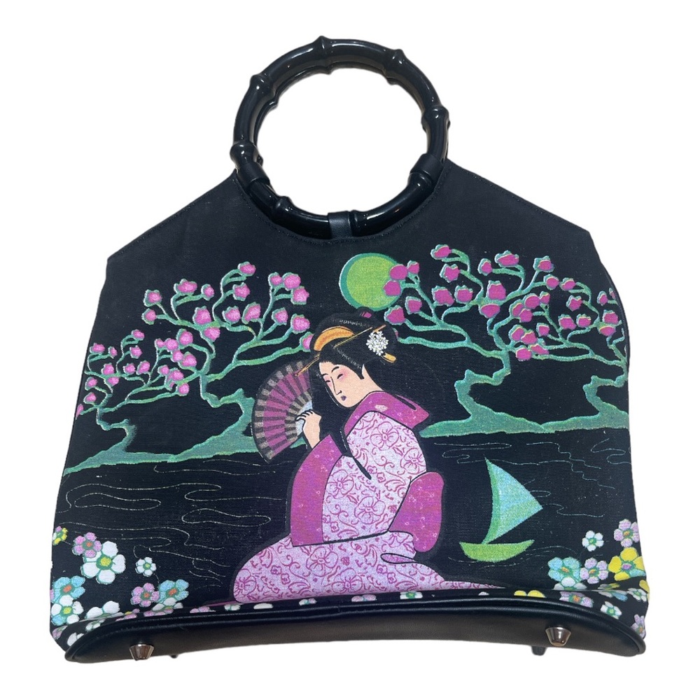 Prezzo Tote Pocketbook Asian style beaded sequins - Picture 2 of 7